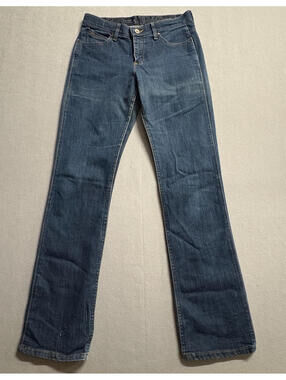 Wrangler Q-Baby Bootcut Jeans Women 5/6 x 38 Fits Like 31X34 Dark Wash Cowboy